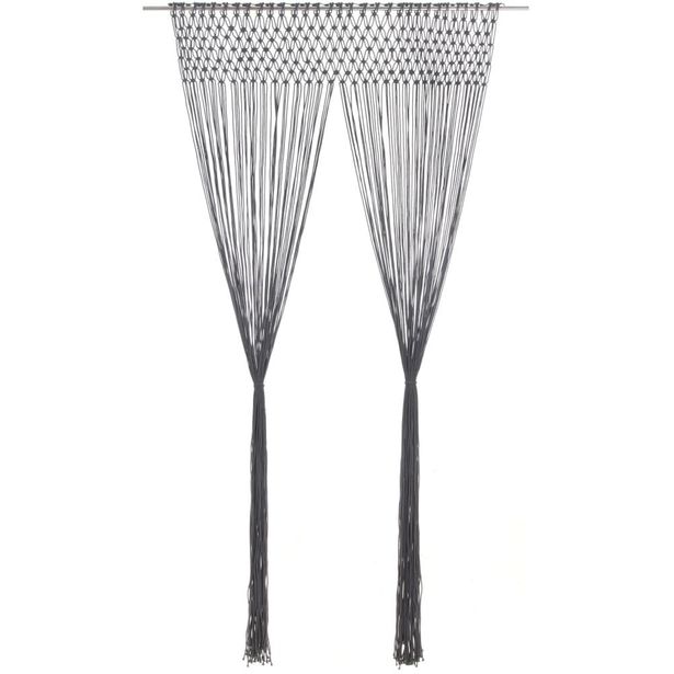 Macrame verho antrasiitti 140x240 cm puuvilla_1
