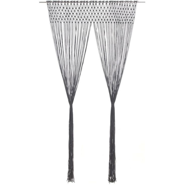 Macrame verho antrasiitti 140x240 cm puuvilla_1