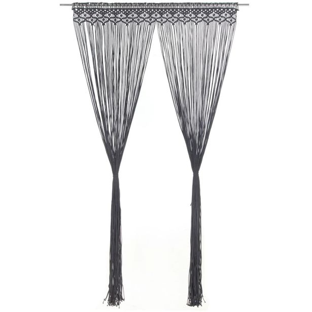 Macrame verho antrasiitti puuvilla 140x240 cm_1