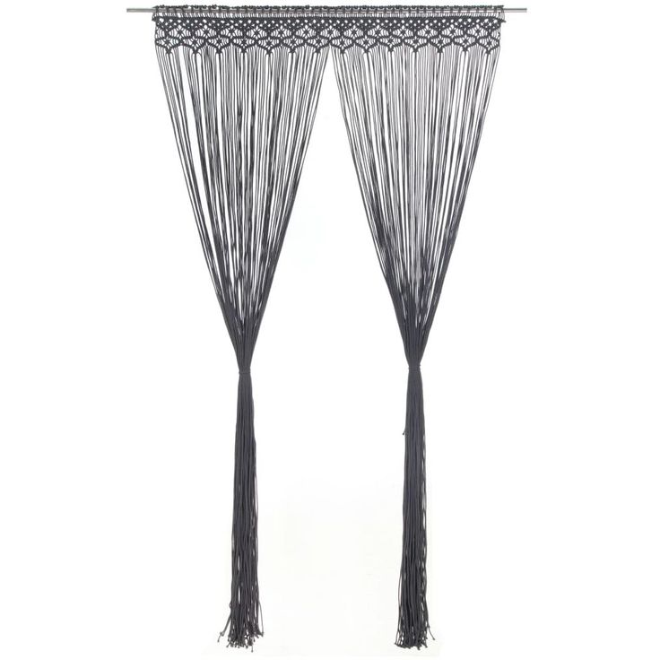 Macrame verho antrasiitti puuvilla 140x240 cm_1