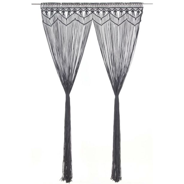 Macrame verho antrasiitti puuvilla 140x240cm_1