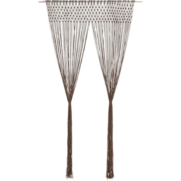 Macrame verho harmaanruskea 140x240cm puuvilla_1