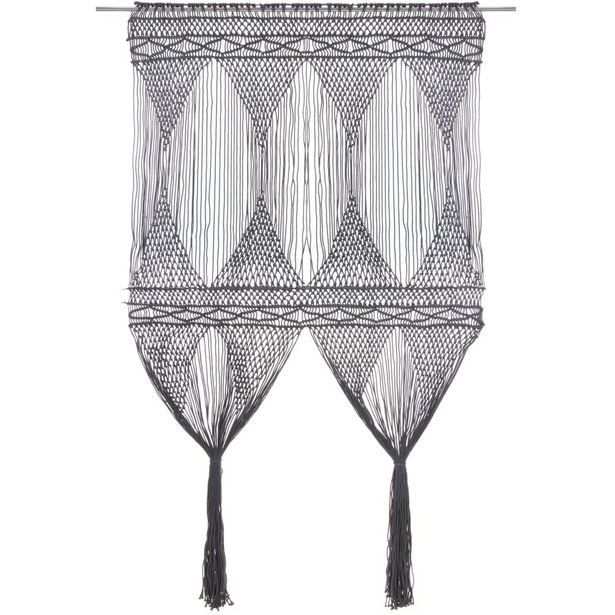 Macrame verho puuvilla antrasiitti 140x240cm_1