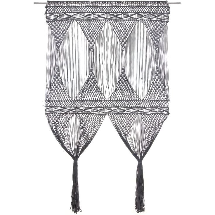 Macrame verho puuvilla antrasiitti 140x240cm_1