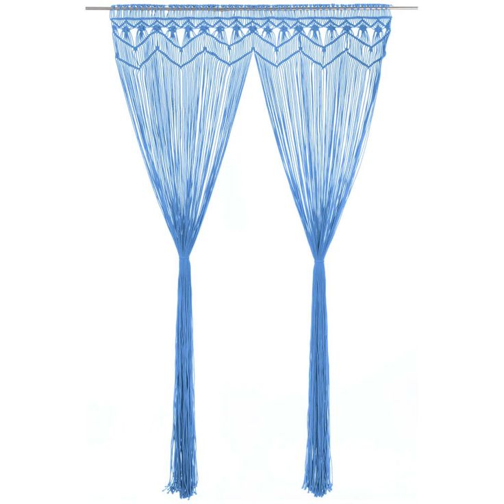 Macrame verho sininen puuvilla 140x240cm_1