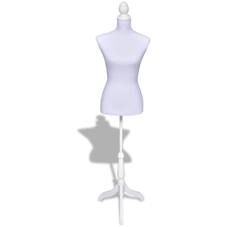 Mallinukke naisen torso valkoinen_1