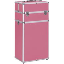Meikkivaunu pinkki alumiini