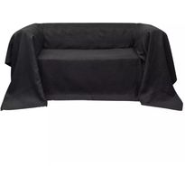 Mikrokuitu sohvan suojapäällinen antrasiitti 270 x 350 cm