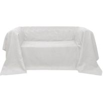Mikrokuitu sohvan suojapäällinen kerma 140 x 210 cm