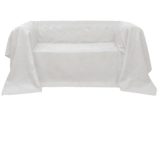 Mikrokuitu sohvan suojapäällinen kerma 210 x 280 cm_1