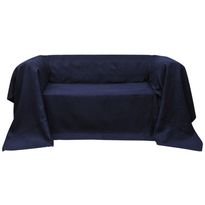 Mikrokuitu sohvan suojapäällinen laivastonsininen 140x210cm
