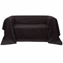 Mikrokuitu sohvan suojapäällinen ruskea 140 x 210 cm