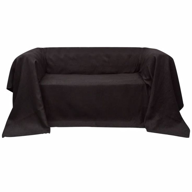Mikrokuitu sohvan suojapäällinen ruskea 140 x 210 cm_1