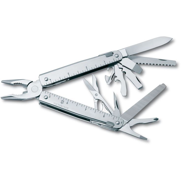 Monitoimityökalu Victorinox SwissTool X nahkakotelossa