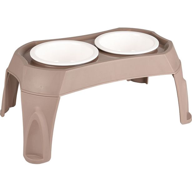 Muovinen tuplakuppi jaloilla Flamingo Mangi 2x675ml
