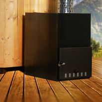 Kylpytynnyrin ulkopuolinen kamiina Baltresto, 35kW, merialumiini