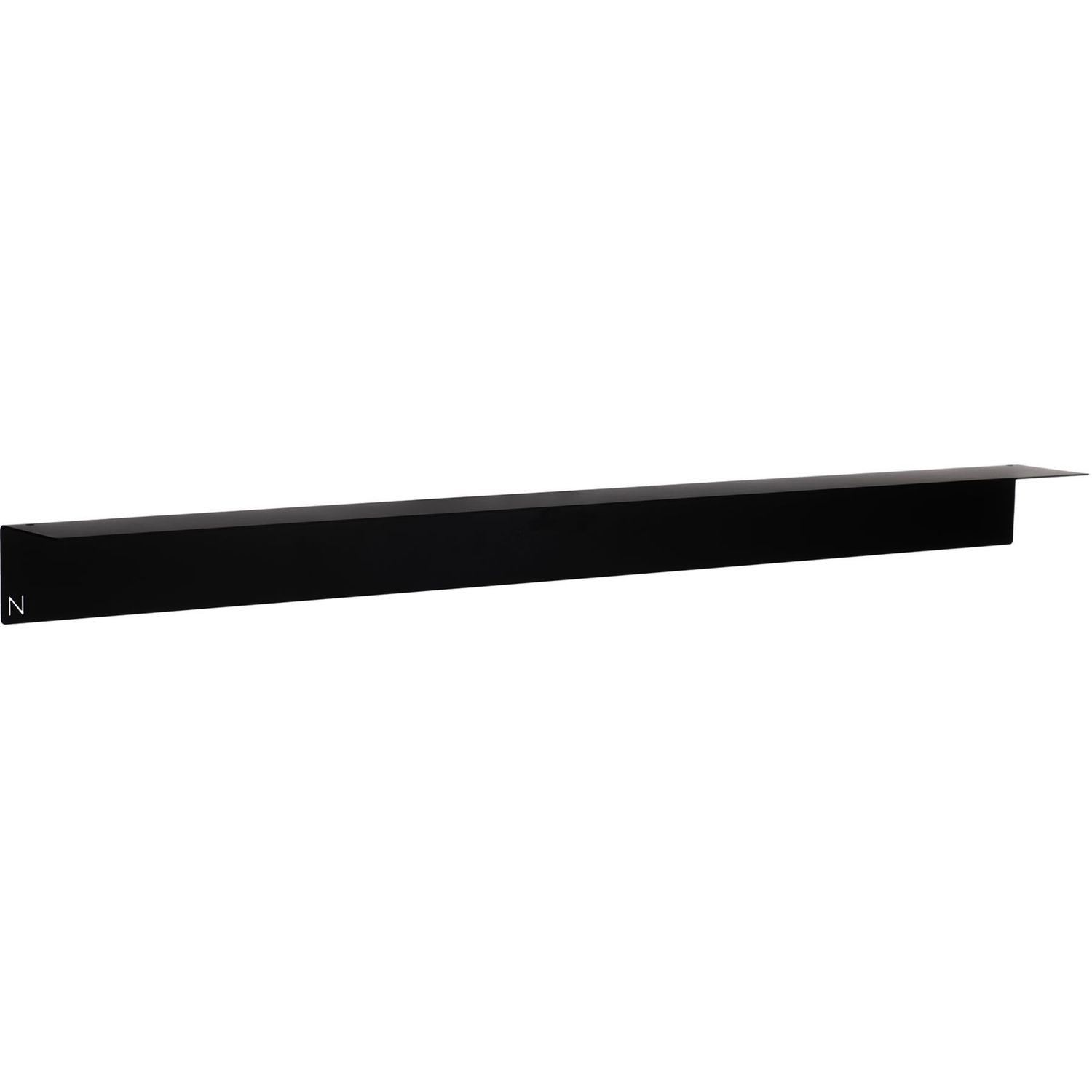 Kylpyhuonehylly Naka Line XL, 800x60 mm, ruuvikiinnitys, musta