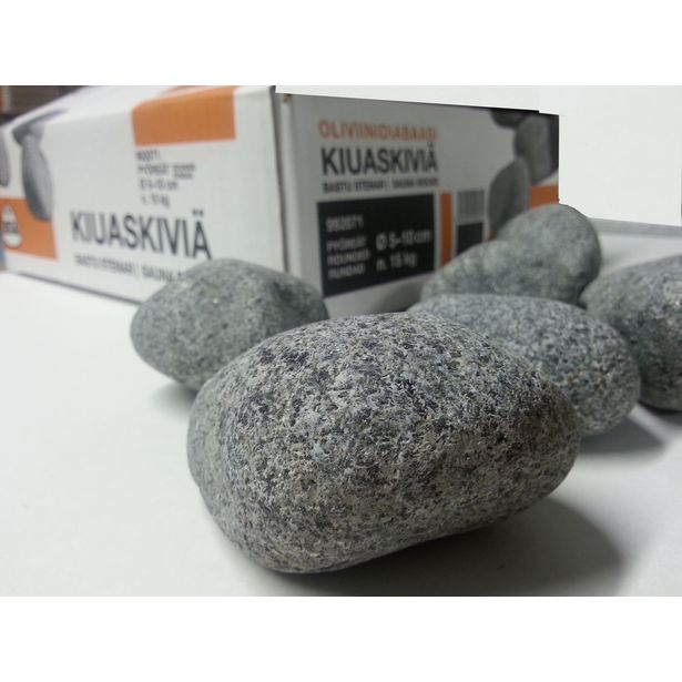 Kiuaskivet Kota Ø 5-10cm, pyöristetty, 15 kg