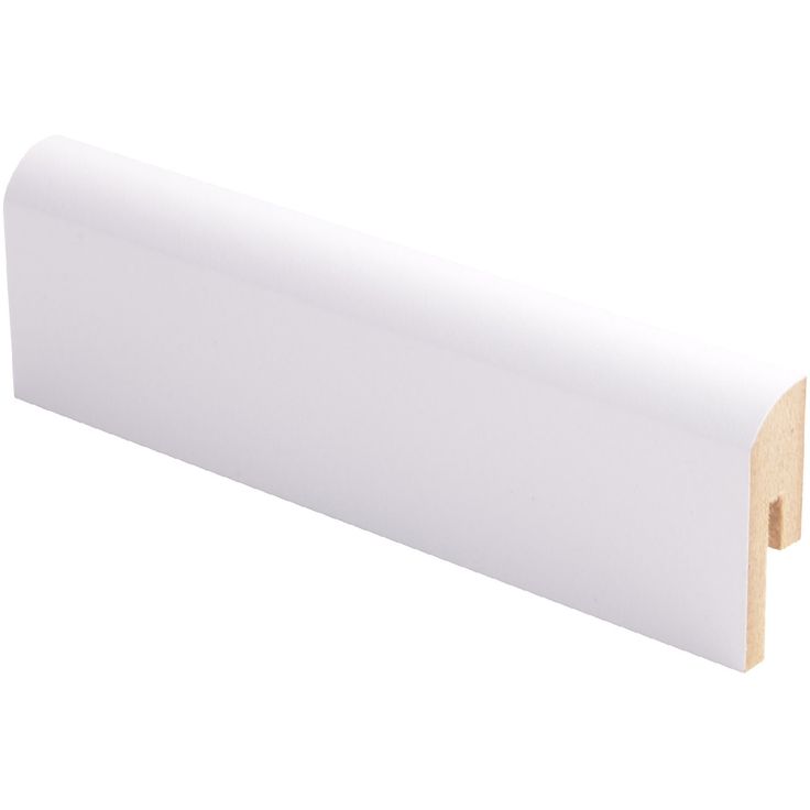 Jalkalista Maler R10, 12x42x2750mm, mdf, melamiinipinta, lumi