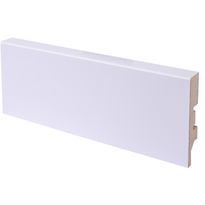 Jalkalista Maler R2, 12x58x2750mm, mdf, melamiinipinta, lumi
