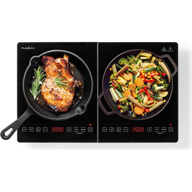 Induktioliesitaso Nedis KAIP124CBK2, 56cm