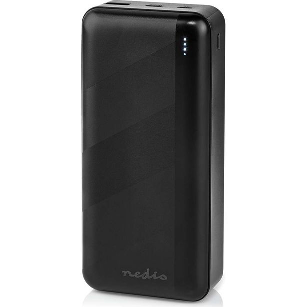 Varavirtalähde Nedis UPBK65W30000BK 32000mAh 65W USB-C PD LiPo