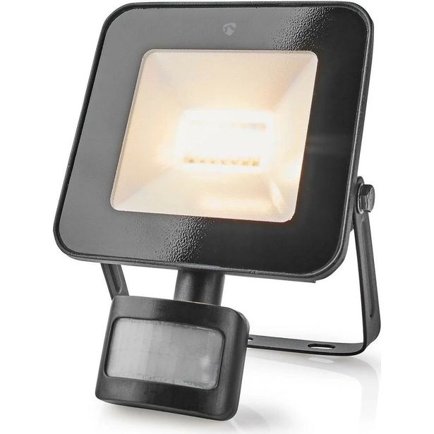 Älykäs valonheitin liiketunnistimella Nedis SmartLife Wi-Fi WIFILOFS20FBK, 20W, 3000-6500K, musta