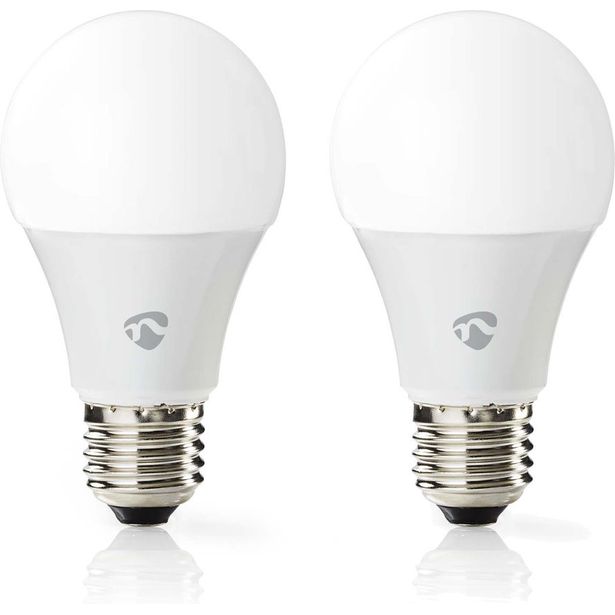 LED-lamppu Nedis SmartLife RGB Wi-Fi WIFILRC20E27, 9W, E27, 2700-6500K, 2kpl