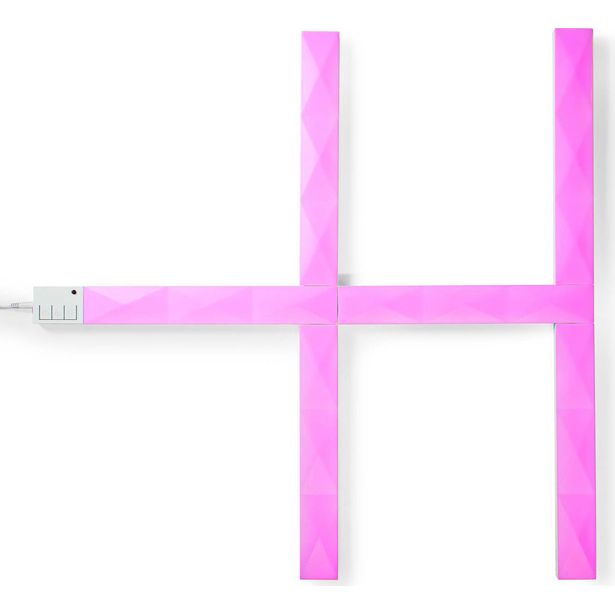 Seinävalaisinpaneeli Nedis WIFILW06RGB SmartLife Wi-Fi LED RGBIC