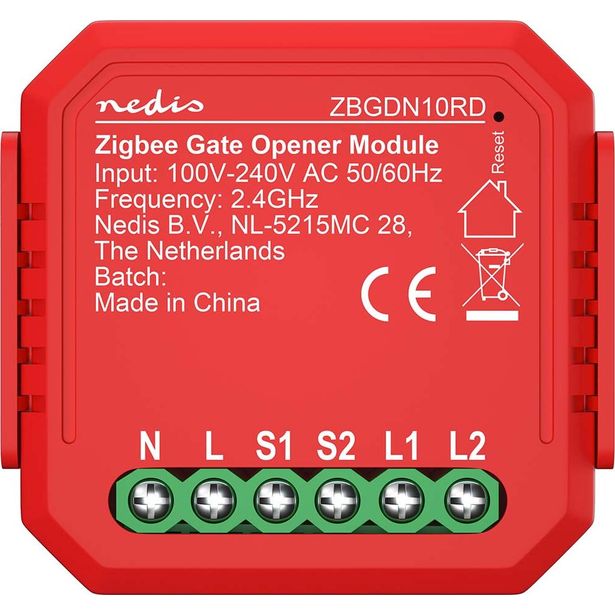 Autotallioven ja porttien ohjain Nedis ZBGDN10RD SmartLife ZigBee 3.0