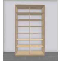 Liukuovikaappi Nettiovi 110-155cm, hyllyillä, mittojen mukaan, eri värejä