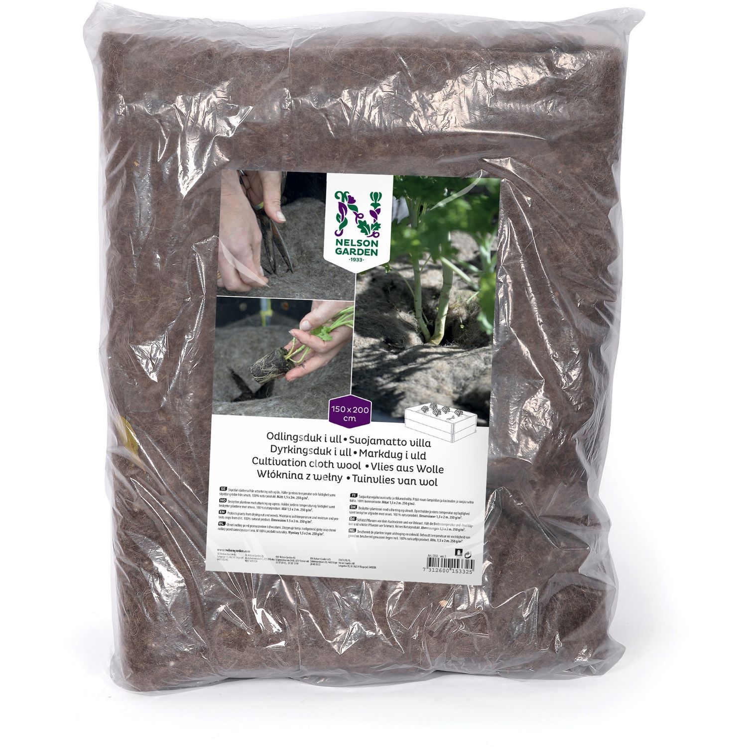 Kasvien suojamatto Nelson Garden, 150x200cm, villa