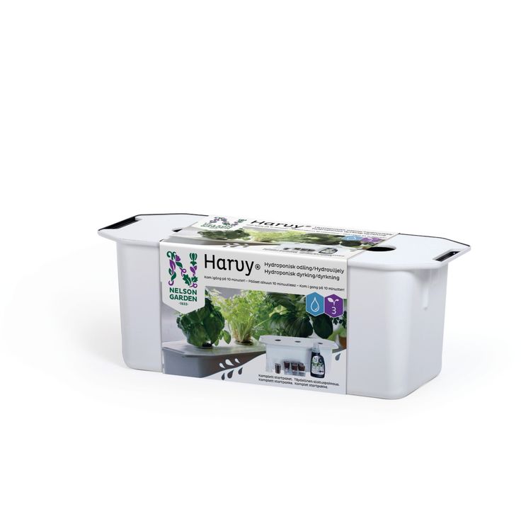 Vesiviljelylaatikko Nelson Garden Harvy3, 39cm, valkoinen