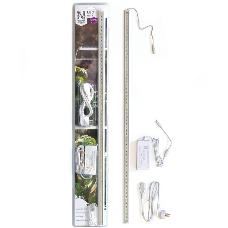 Kasvivalo Nelson Garden LED-lista No.1, muuntajalla, 23W, 85cm
