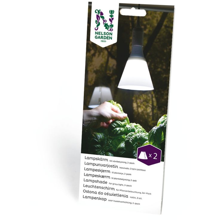 Kasvivalon LED-lamppu varjostin Nelson Garden, 2kpl