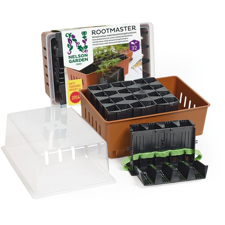 Pienoiskasvihuone Nelson Garden Rootmaster ruskea