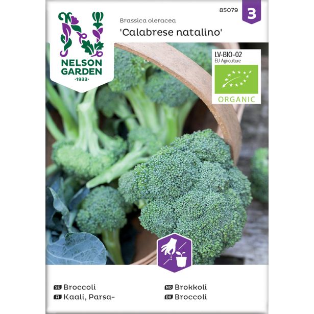 Parsakaali siemen Nelson Garden Calabrese Natalino Organic