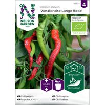 Chilipaprika Nelson Garden Westlandse Lange Organic, siemenet