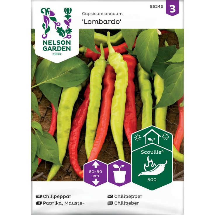 Maustepaprika siemen Nelson Garden Lombardo