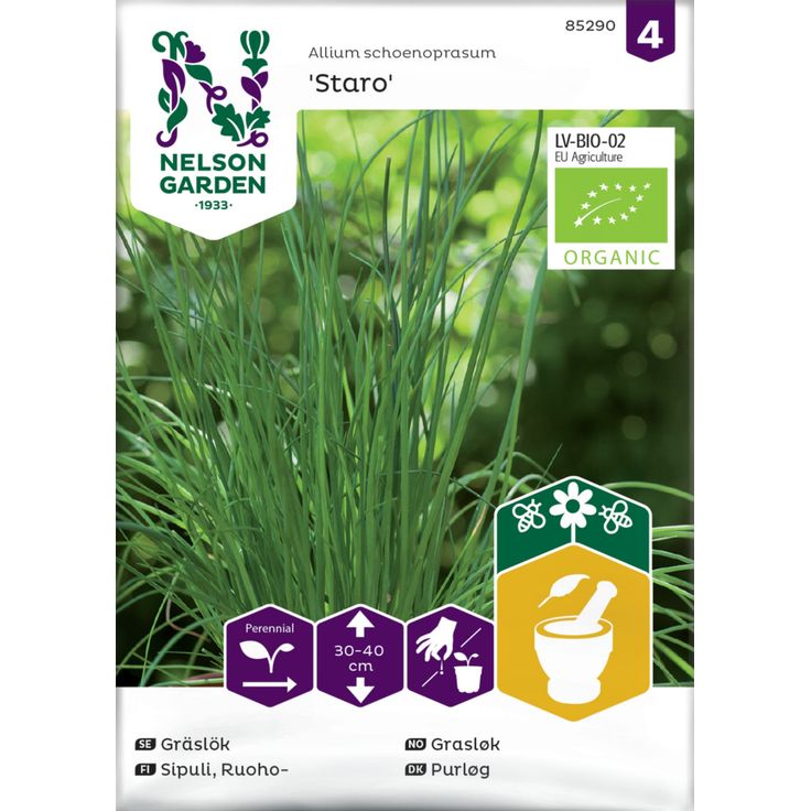 Ruohosipuli siemen Nelson Garden Staro Organic