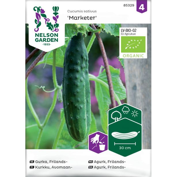 Avomaankurkku siemen Nelson Garden Marketer Organic, pitkä