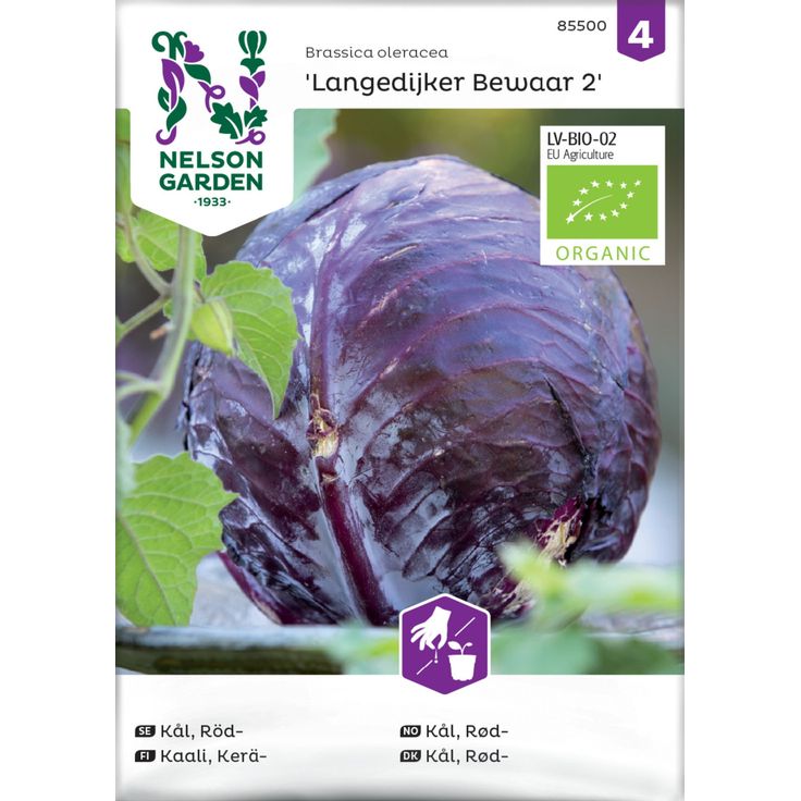 Kaali siemen Nelson Garden Langedijker Bewaar Organic
