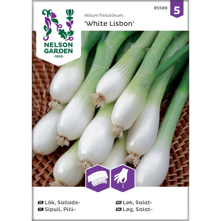 Pillisipuli siemen Nelson Garden White Lisbon, kylvönauha