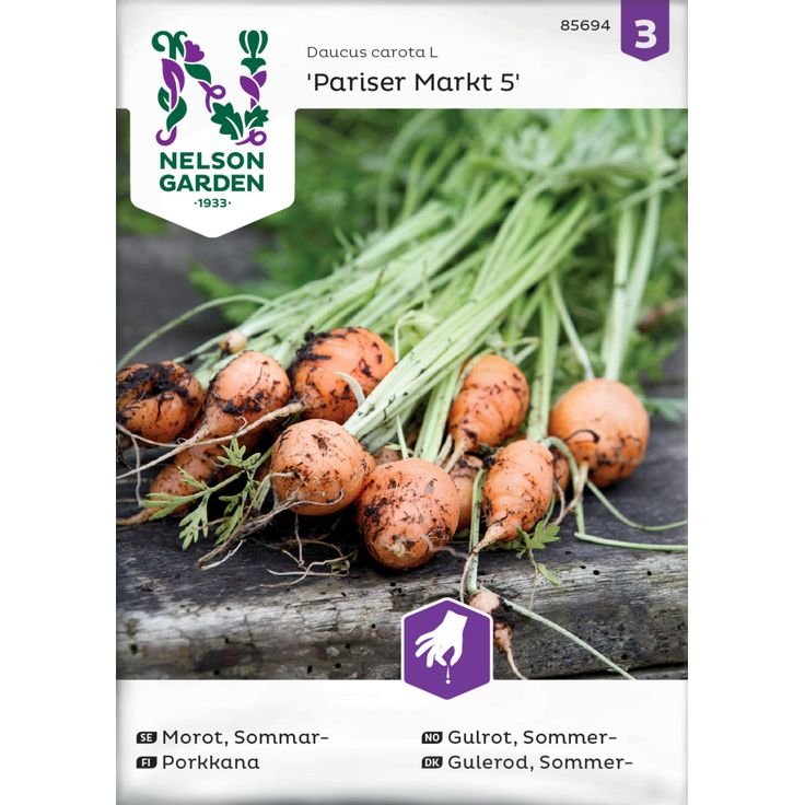 Kesäporkkana siemen Nelson Garden Pariser Markt