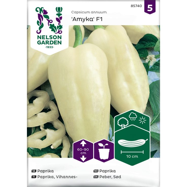 Vihannespaprika siemen Nelson Garden Amyka F1