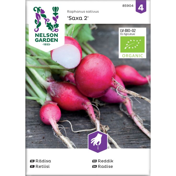 Retiisi siemen Nelson Garden Saxa 2 Organic