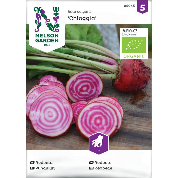 Punajuuri siemen Nelson Garden Chioggia Organic