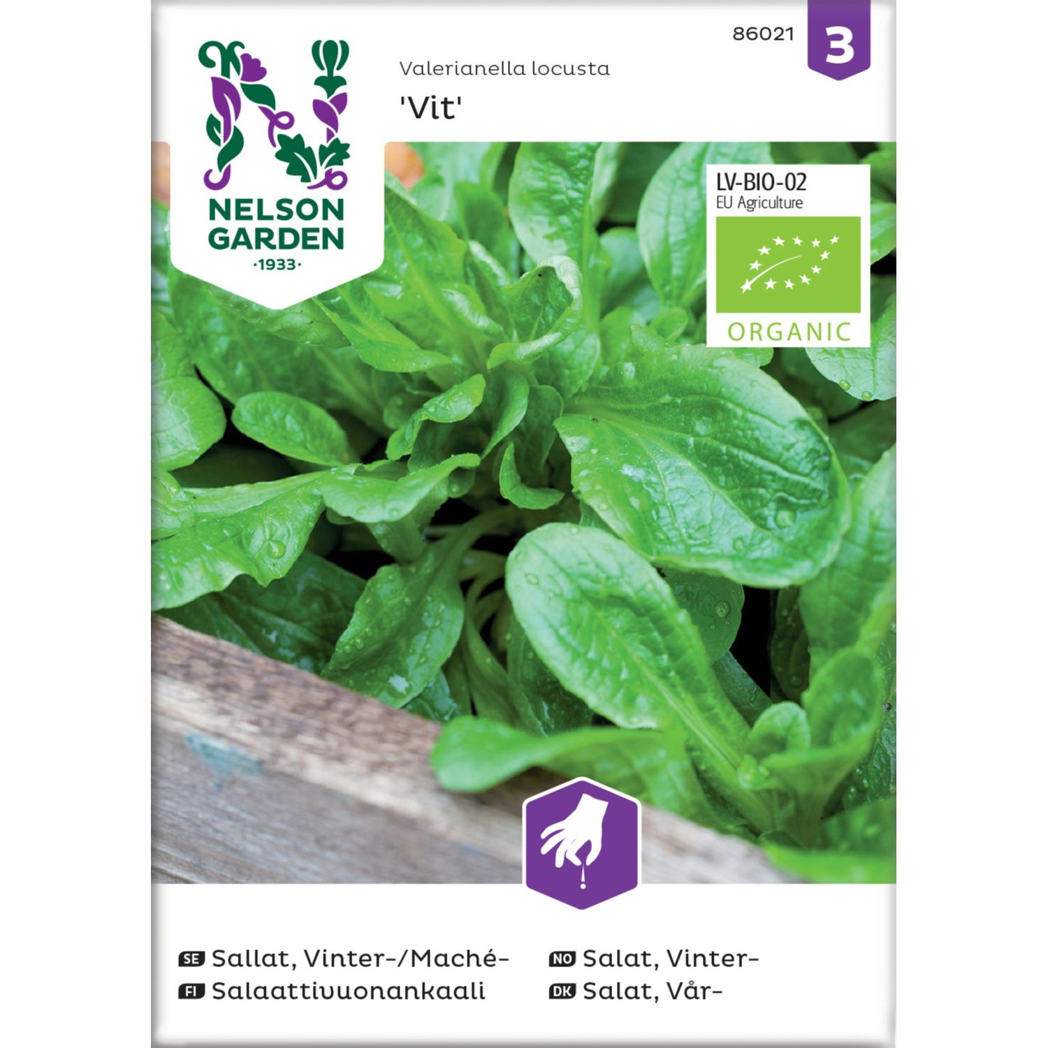 Salaattivuonankaali Nelson Garden Vit Organic, siemenet