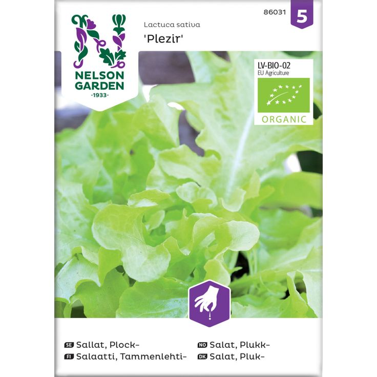 Tammenlehtisalaatti siemen Nelson Garden Plezir Organic