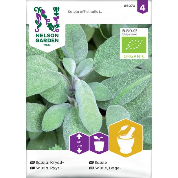 Ryytisalvia siemen Nelson Garden Organic